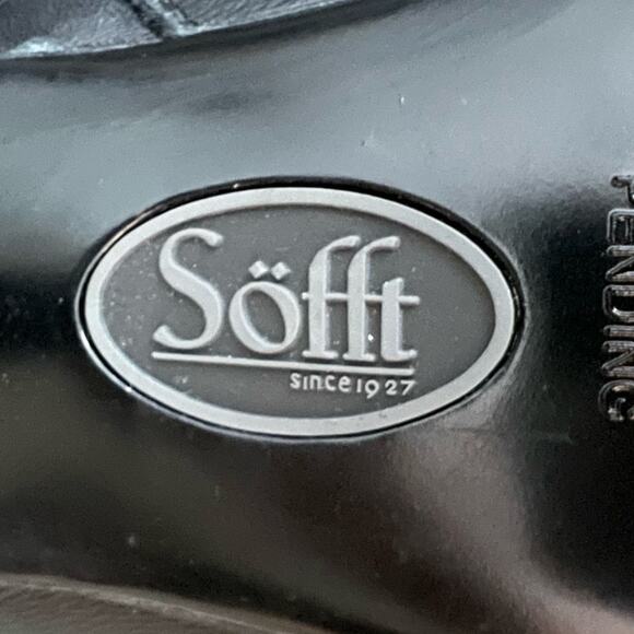 Sofft Womens Leather Ankle Booties Heels Size 10 M Belvedere 1048101 Black - Picture 8 of 10